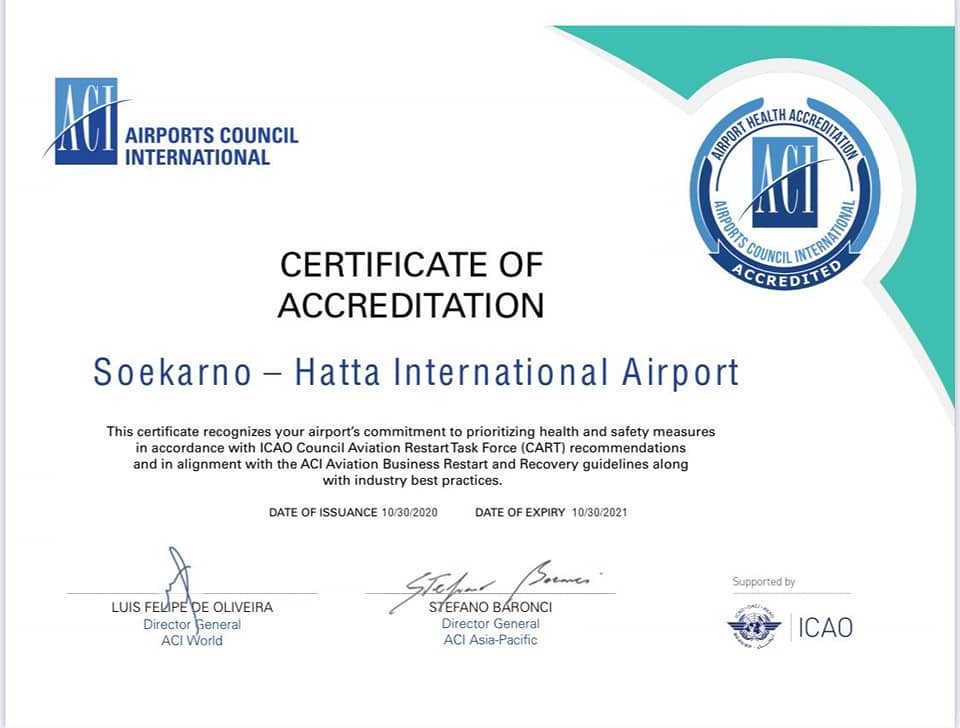 Bandara Soekarno-Hatta Raih Airport Health Accreditation dari ACI - Nusantara Info