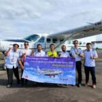 Penerbangan Perdana Angkutan Perintis, Susi Air Mendarat di Bandara Atung Bungsu Pagar Alam - Nusantara Info