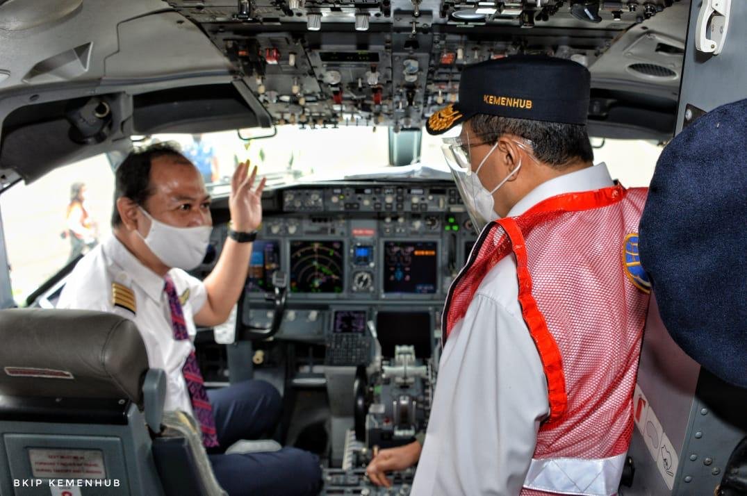 Menhub Tinjau Ramp Check Pesawat Batik Air PK-LBH