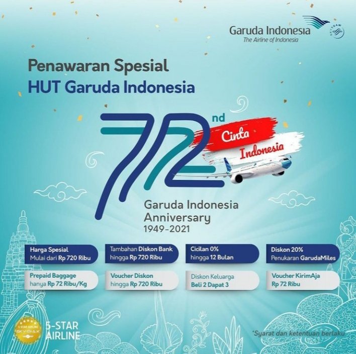 Garuda Indonesia Rayakan HUT ke-72, Mampukah Bangkit Kembali saat Usia 73 Tahun? 