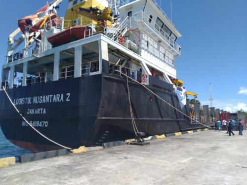 Muatan Berangkat Trayek T-19 Tembus 56 Kontainer dan Muatan Balik Tol Laut di Pelabuhan Depapre Terus Meningkat