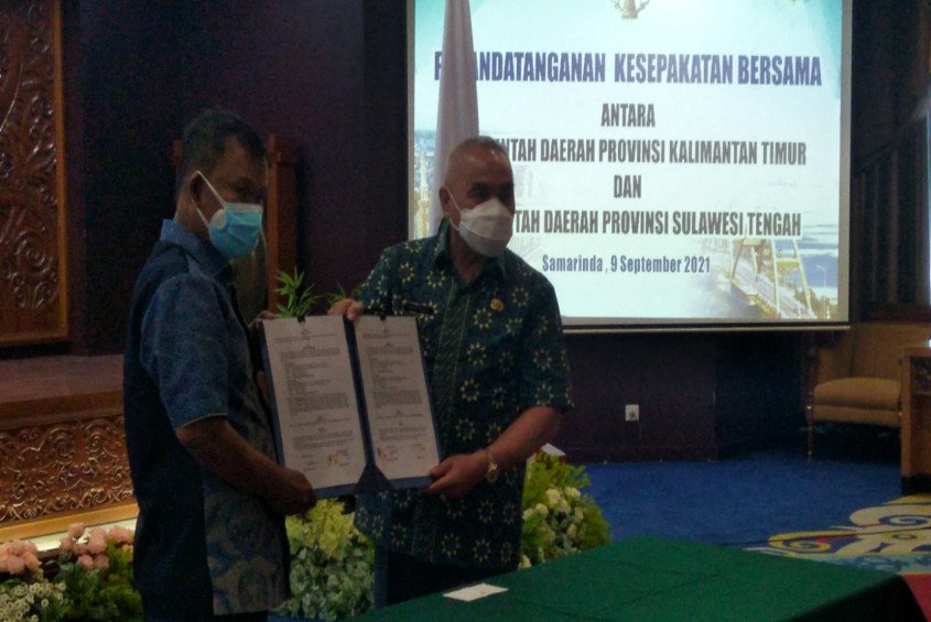 Gubernur Sulawesi Tengah dan Kalimantan Timur Tandatangani Delapan Bidang MoU untuk Kebutuhan Ibu Kota Baru