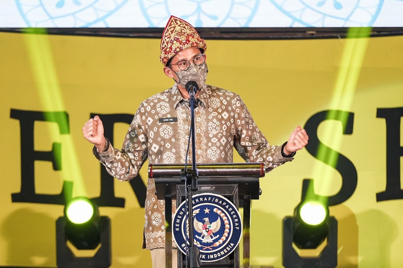 Buka Festival Sriwijaya XXIX, Menparekraf Harapkan Pariwisata dan Ekonomi Kreatif Sumsel Segera Bangkit