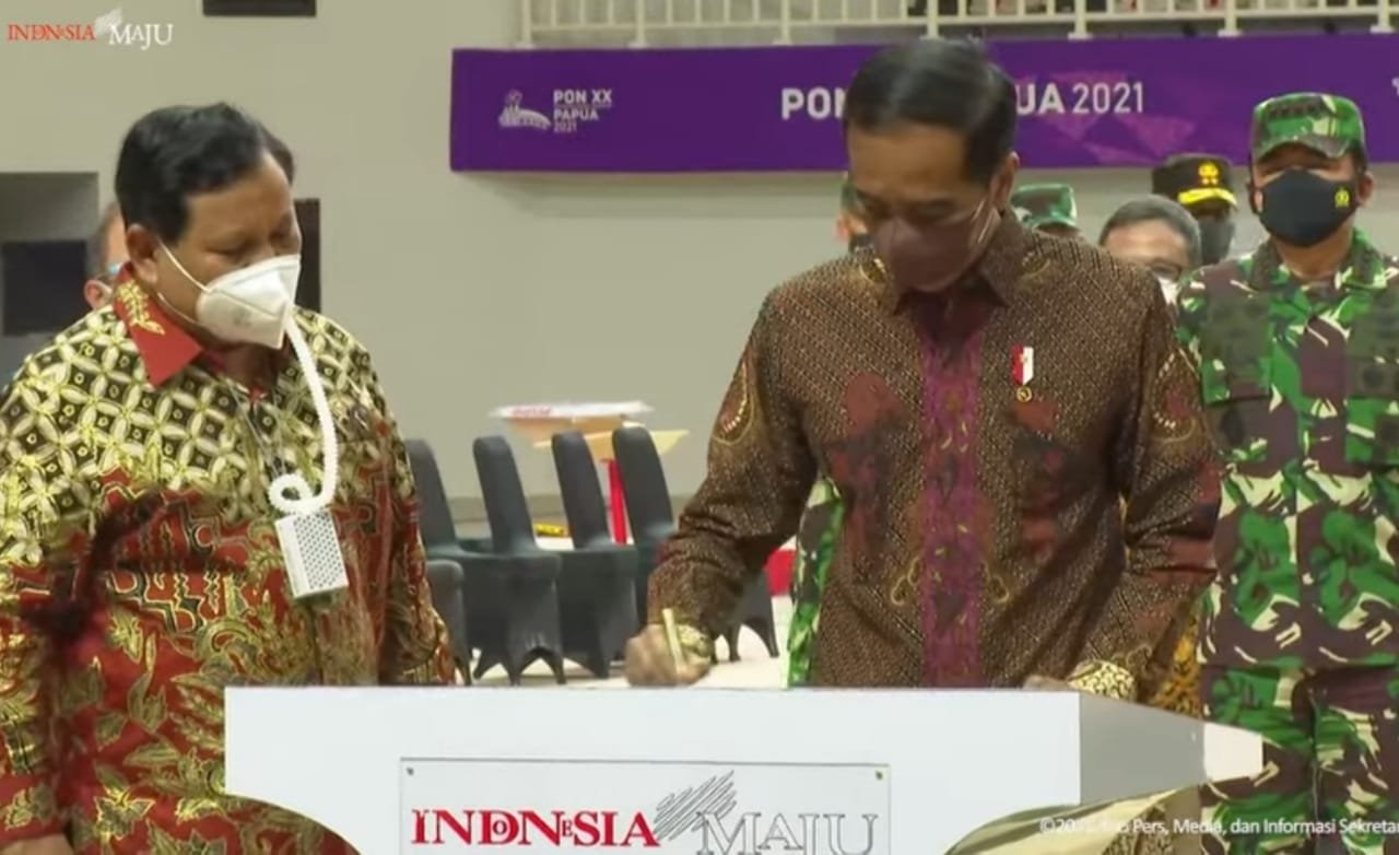 Resmikan Venue PON XX Papua, Presiden Jokowi: Manfaatkan Ini Sebagai Tempat Penjaringan Bibit Unggul Olahraga