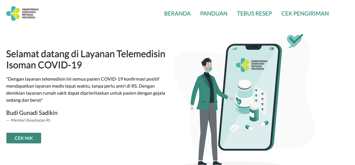 Inilah Prosedur Layanan Telemedisin Bagi Pasien Isolasi Mandiri Terkonfirmasi Omicron