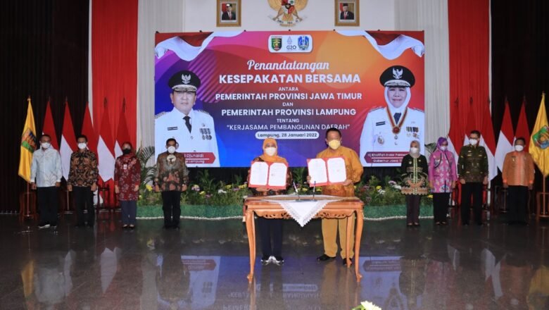 Kerja Sama Pemprov Lampung dan Jawa Timur Fokus Pada 4 Sektor Ini