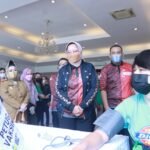 Dalam Rangka HUT Provinsi Lampung Ke-58, Riana Sari Arinal Tinjau Pelaksanaan Vaksinasi Booster