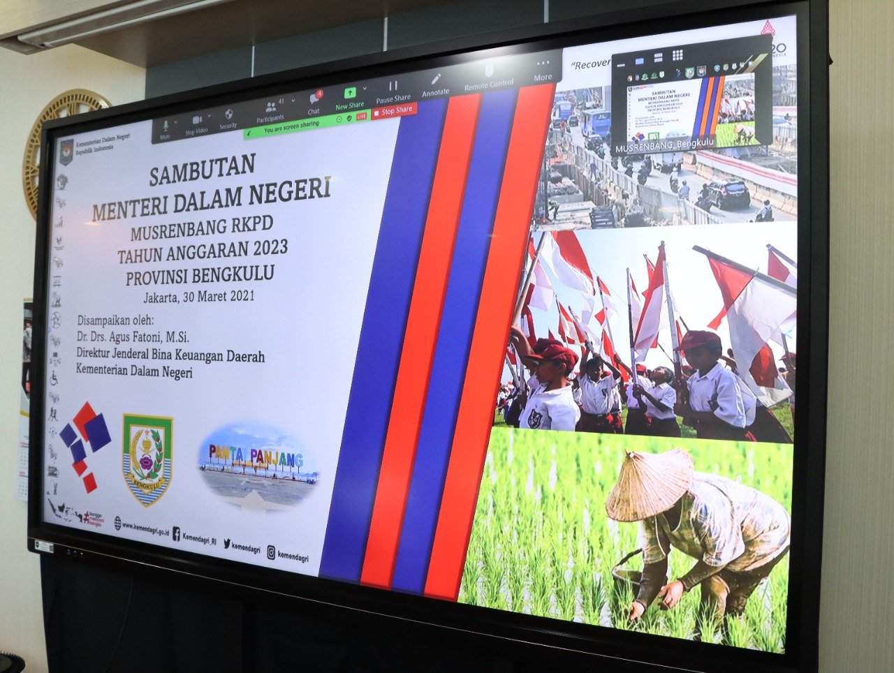 Di Musrenbangprov Bengkulu, Kemendagri Dorong Pemprov Optimalisasi Realisasi SPM