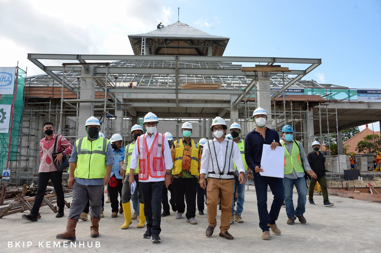 Persiapkan Transportasi Dukung KTT G20, Menhub Cek Progres Revitalisasi Terminal VVIP Bandara Ngurah Rai