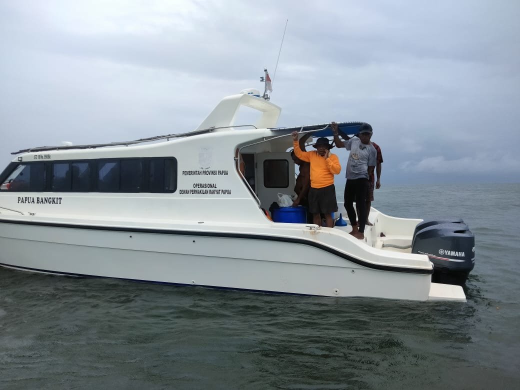 Evakuasi Speedboat Anggota DPR Papua yang Dikabarkan Hilang, KSOP Kelas II Jayapura Kerahkan Kapal Patroli KPLP KNP.339