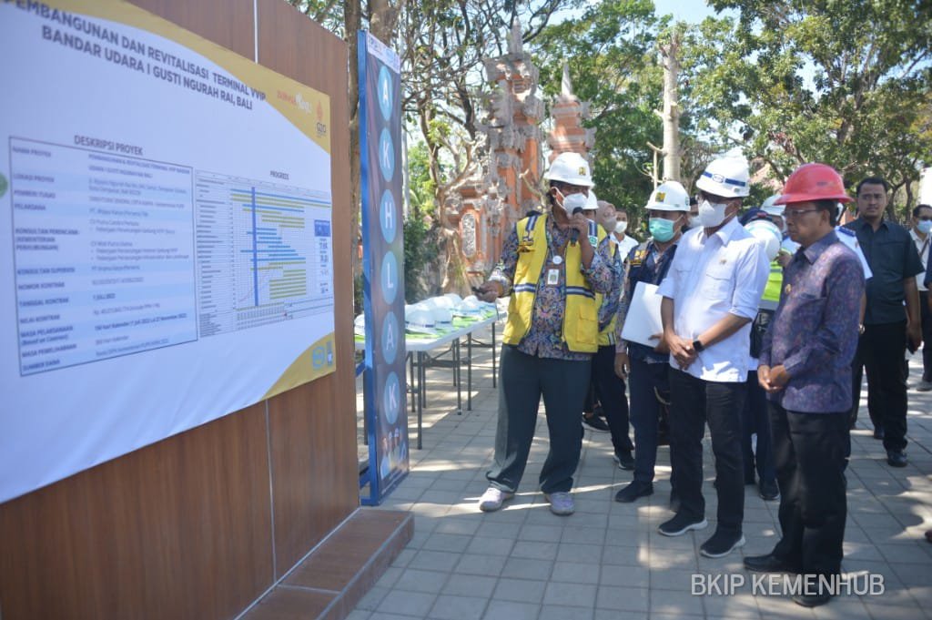 Persiapan KTT G20, Menhub Pastikan Pembangunan Pelabuhan Sanur dan Terminal VVIP Bandara Ngurah Rai Sesuai Target