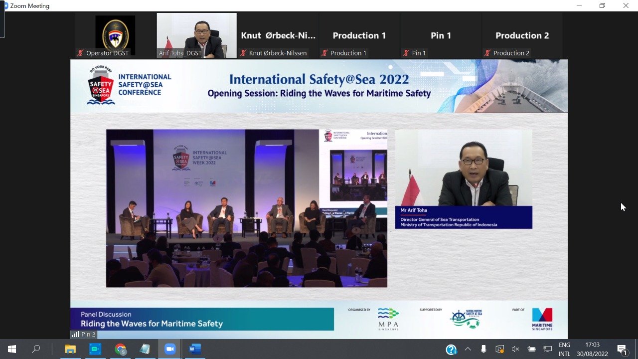 Di Forum International Safety at Sea Conference, Dirjen Hubla Tegaskan Komitmen Wujudkan Keselamatan Pelayaran