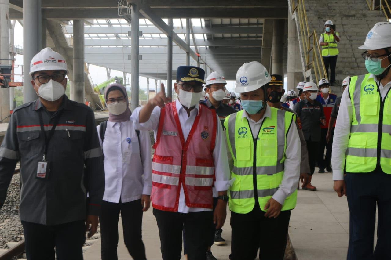 Jelang Kunjungan 2 Presiden, Menhub Cek Progres Pembangunan Kereta Cepat Jakarta – Bandung