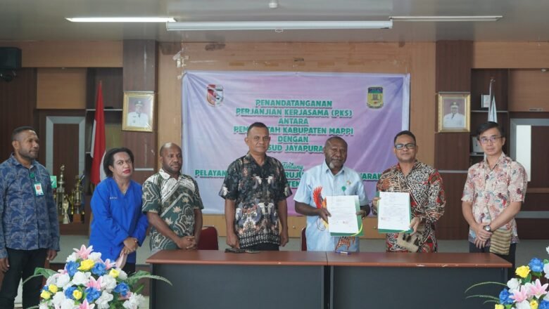 Tingkatkan Pelayanan Kesehatan Masyarakat, Pj Bupati Mappi Teken MoU Bersama Direktur RSUD Dok II Jayapura