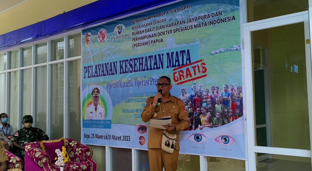 Pemkab Mappi Bekerjasama Dengan RS Dian Harapan Jayapura Berikan Pelayanan Kesehatan Mata