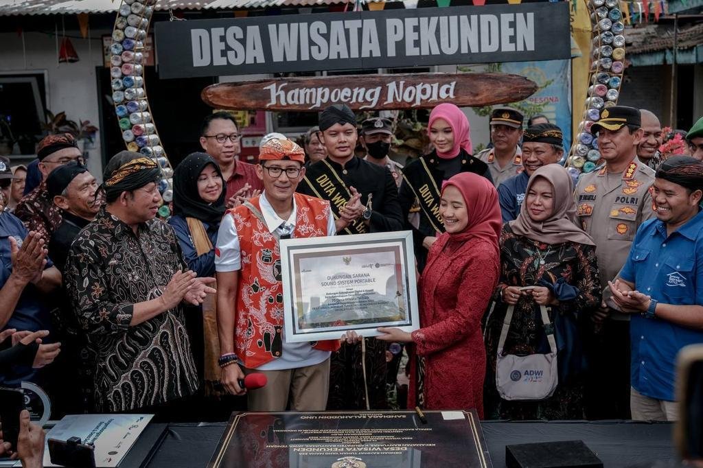 Menparekraf Resmikan Desa Wisata Pekunden Banyumas Sebagai 75 Desa Wisata Terbaik ADWI 2023
