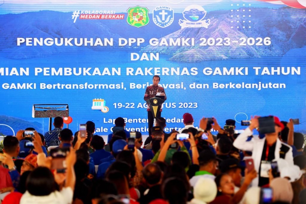 Buka Rakernas GAMKI, Presiden Tekankan Pentingnya Jaga Persatuan di Tahun Politik