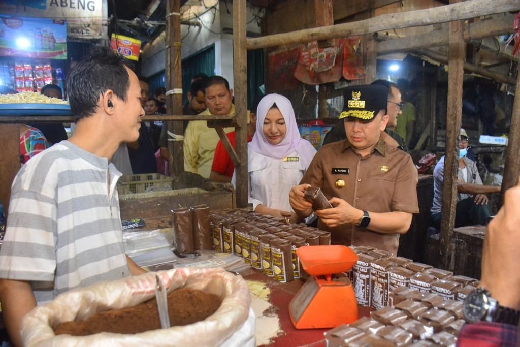 Pj Gubernur Sumsel Turun Langsung ke Pasar