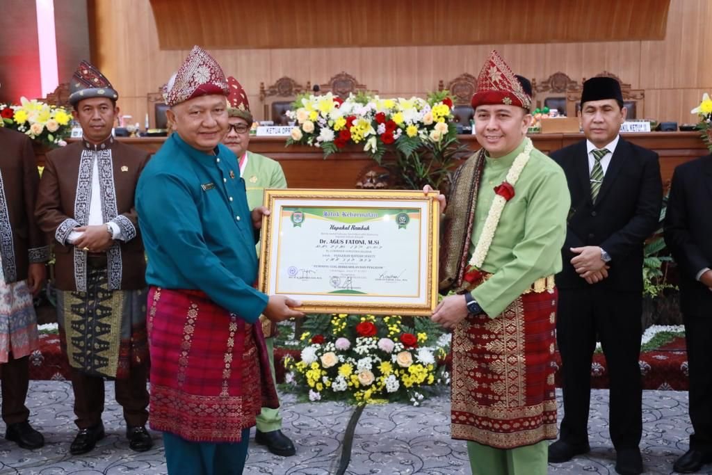 Pj Gubernur Sumsel Dapat Gelar Adat dari Lubuklinggau, Pangeran Batuah Seketi