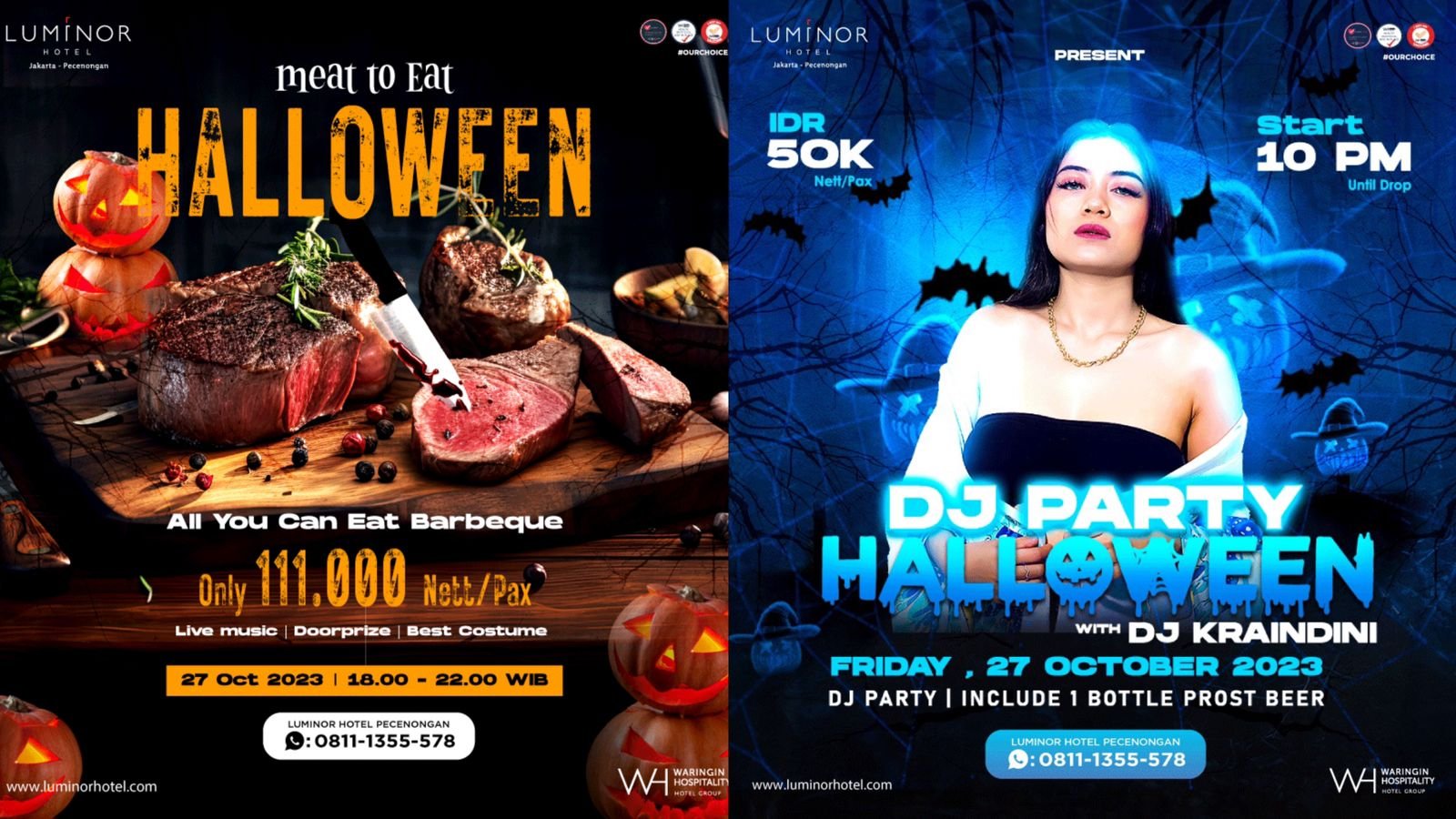 Luminor Hotel Pecenongan Persembahkan Malam Halloween Tak Terlupakan