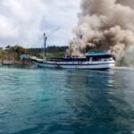Tim Aksi Cepat Kemenhub Berhasil Evakuasi Korban Kebakaran Kapal di Raja Ampat
