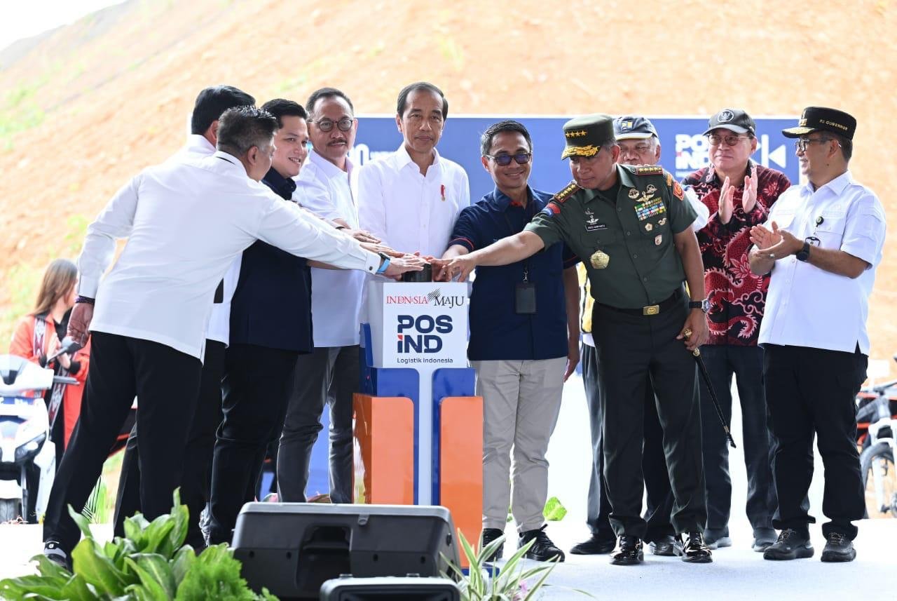 Presiden Jokowi Luncurkan Nusantara Logistics Hub Pos Indonesia di IKN

