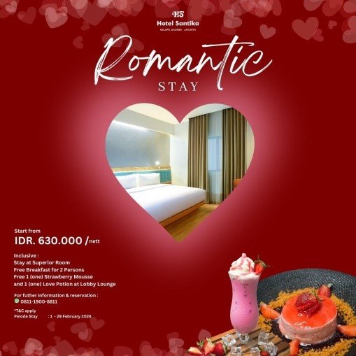 Romantic Stay di Hotel Santika Kelapa Gading 