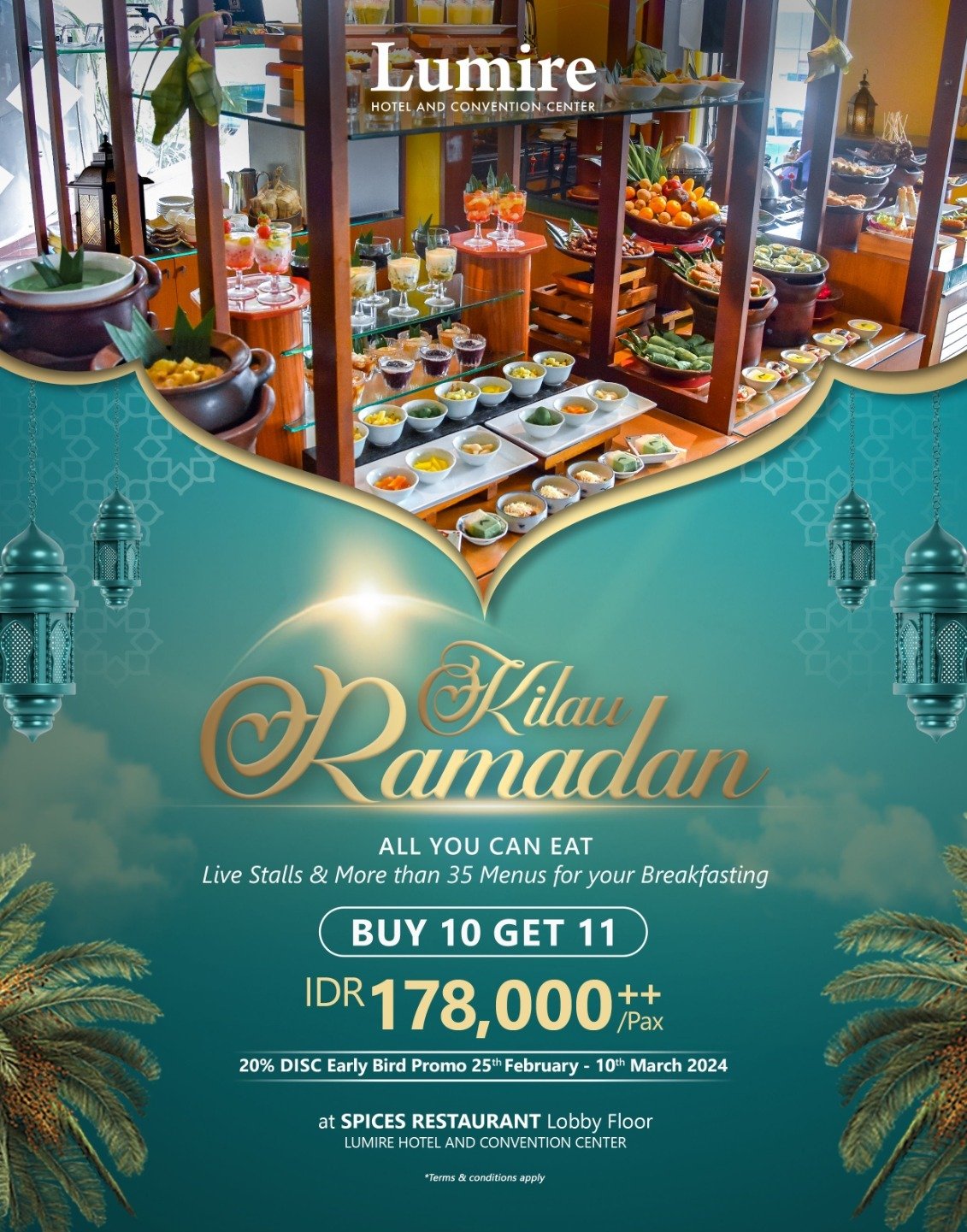 Lumire Hotel and Convention Center Hadirkan Iftar Buffet Ramadan