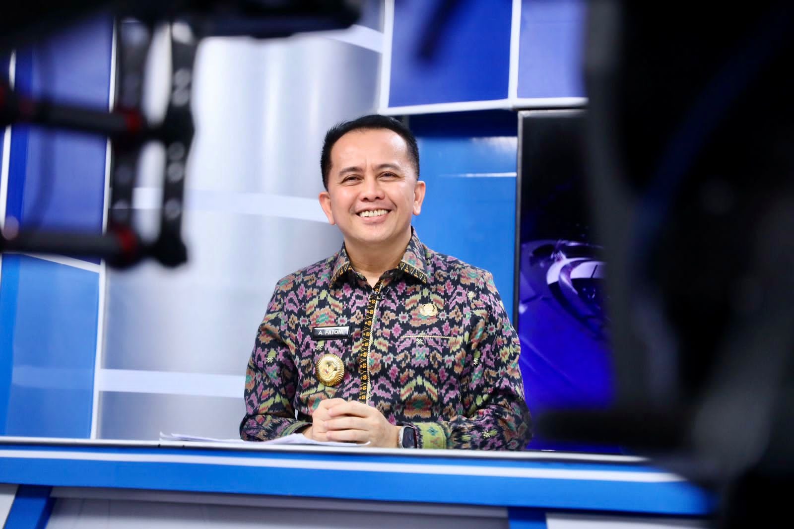 HUT TVRI Sumsel ke-50, Pj Gubernur Agus Fatoni jadi Pembawa Berita