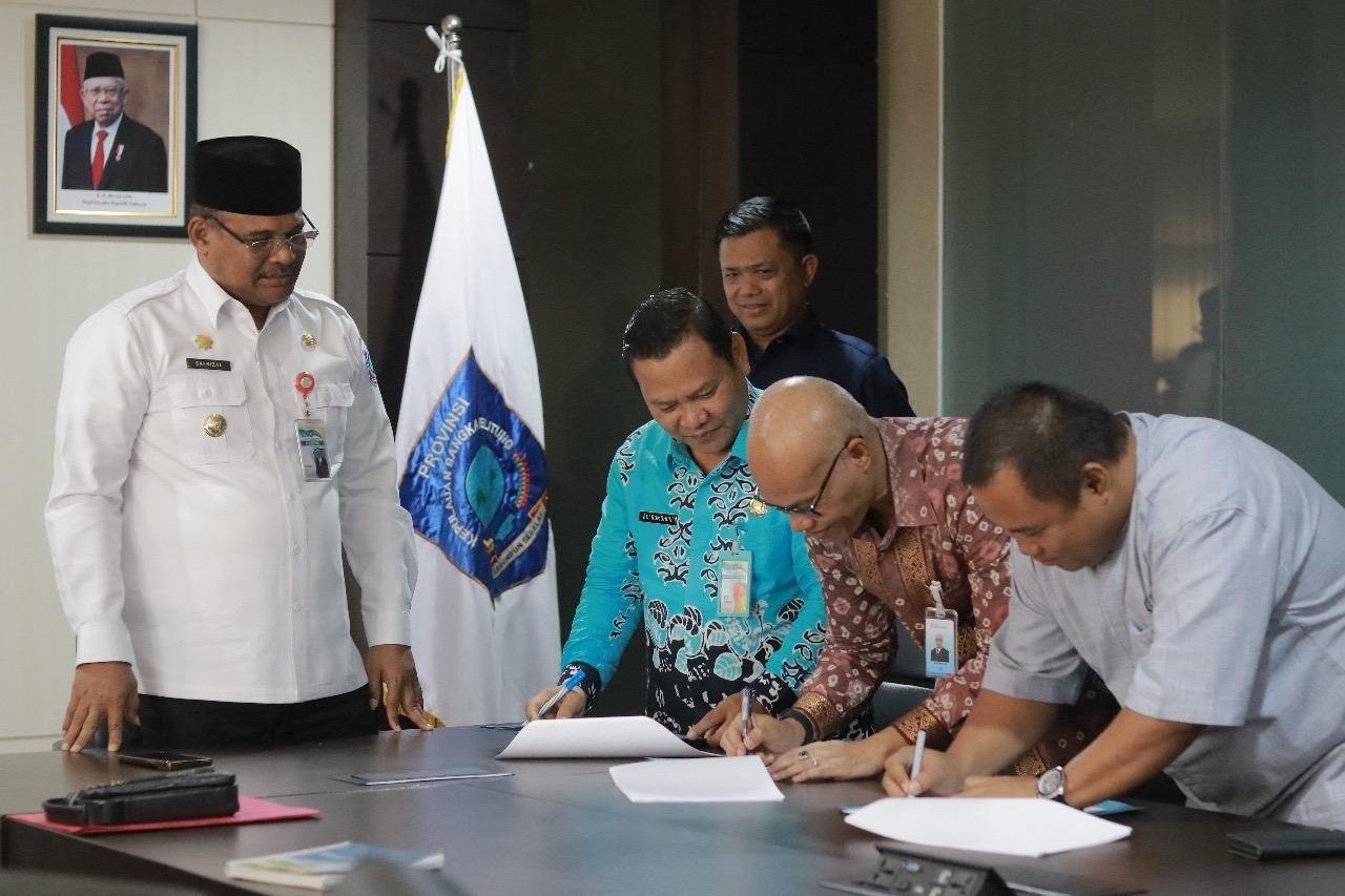 Pj Gubernur Kepulauan Babel Apresiasi Perjanjian Kerja Sama KUR Penggemukan Sapi Bakalan Idul Adha 2024