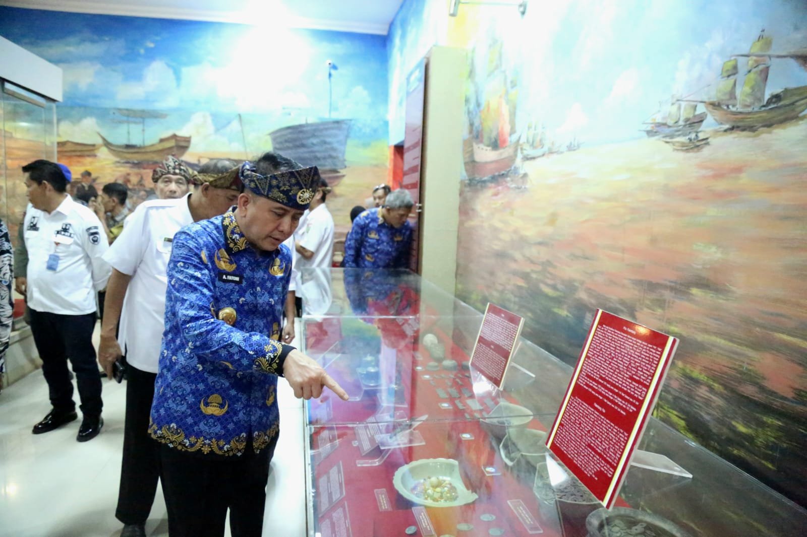 Pj Gubernur Sumsel Kunjungi Museum Balaputra Dewa dan Taman Purbakala Kerajaan Sriwijaya