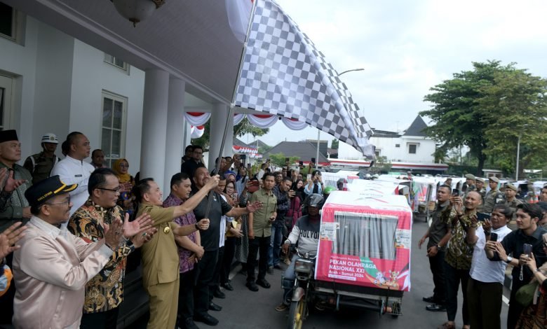 Perkuat Promosi PON XXI, Pj Gubernur Sumut Lepas 550 Becak Motor