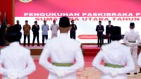 Agus Fatoni Kukuhkan 72 Paskibraka Provinsi Sumut Tahun 2024