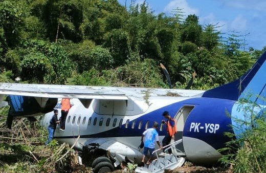 Pesawat Trigana Air PK-YSP Alami Gagal Lepas Landas di Bandara Serui Papua