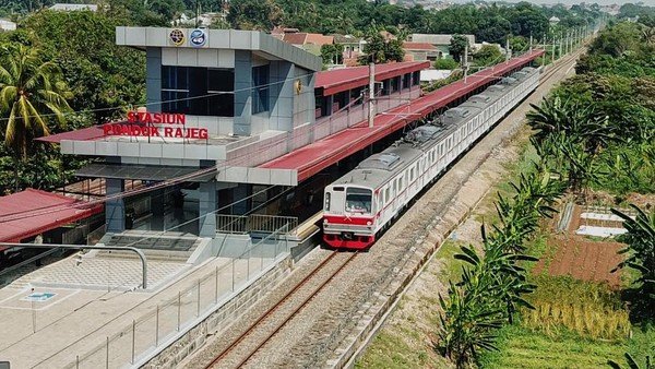 Setelah 18 Tahun Tidak Beroperasi, Stasiun Pondok Rajeg Dioperasikan Kembali