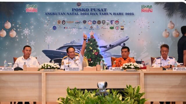 Posko Pusat Angkutan Natal 2024 dan Tahun Baru 2025 di Kemenhub Resmi Dibuka