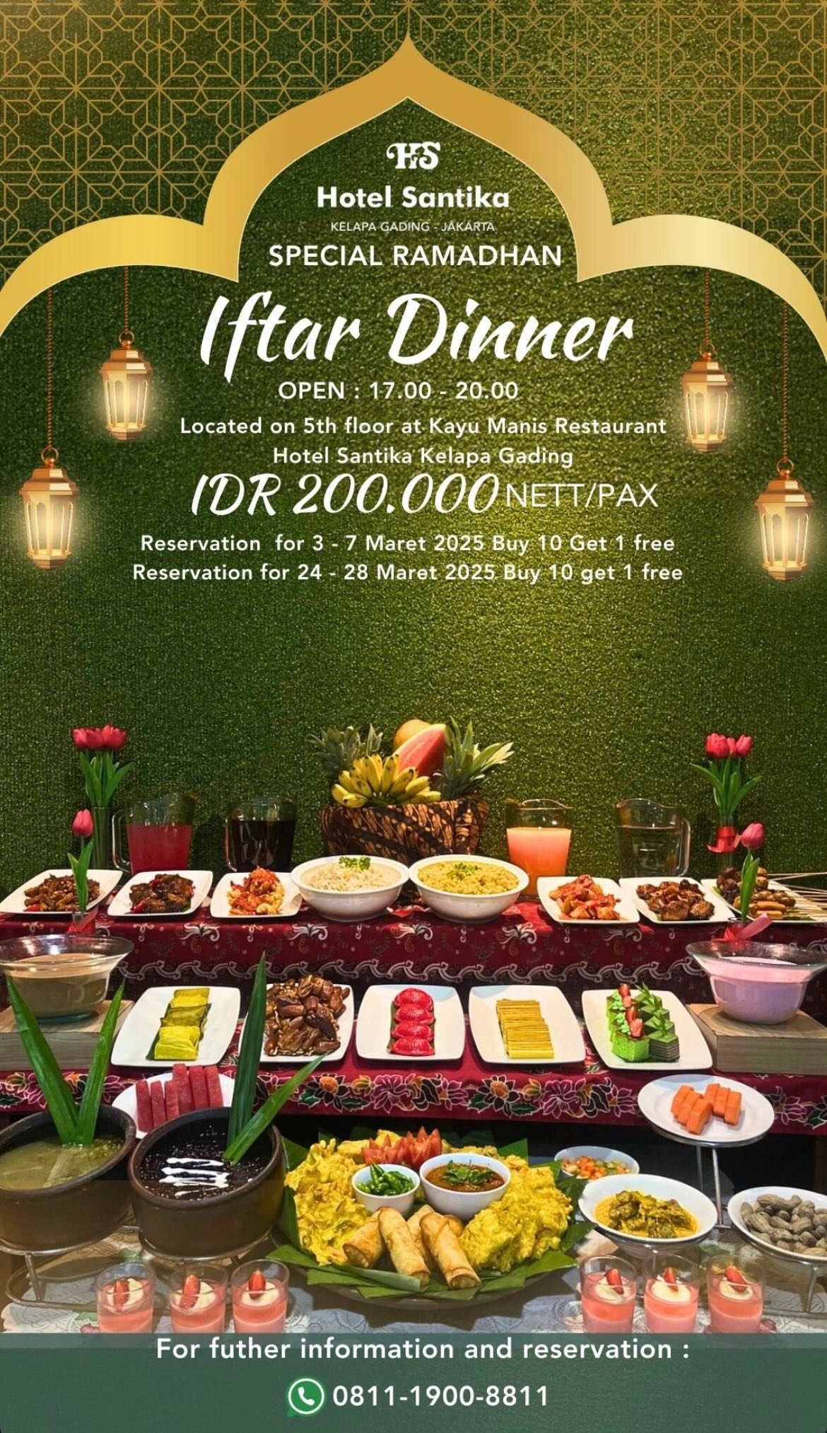 Sambut Ramadan, Hotel Santika Kelapa Gading Hadirka Special Iftar Package