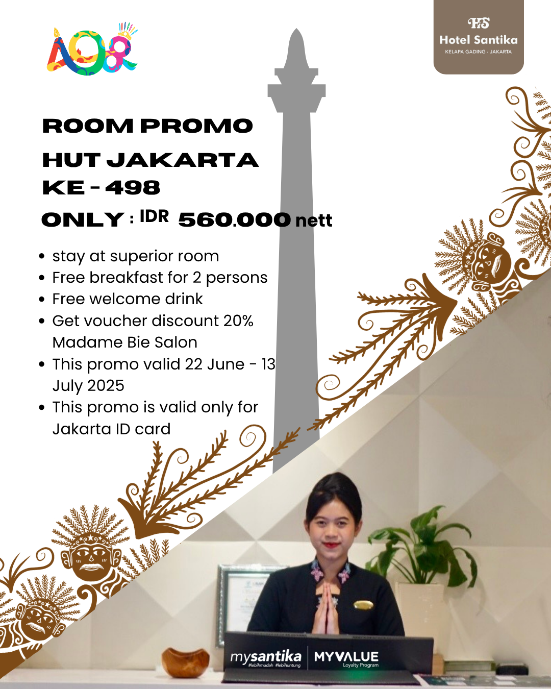Hotel Santika Kelapa Hadirkan Promo Spesial Khusus Pemegang KTP Jakarta