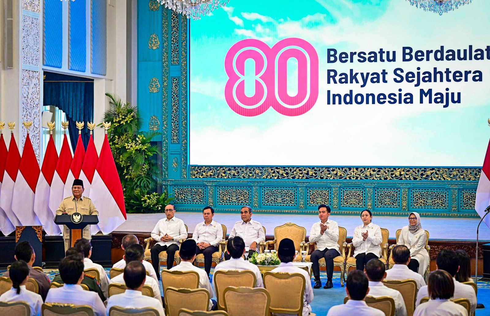 HUT ke-80 RI Usung Tema Bersatu Berdaulat, Rakyat Sejahtera, Indonesia Maju: Arah Baru Menuju Satu Abad Kemerdekaan