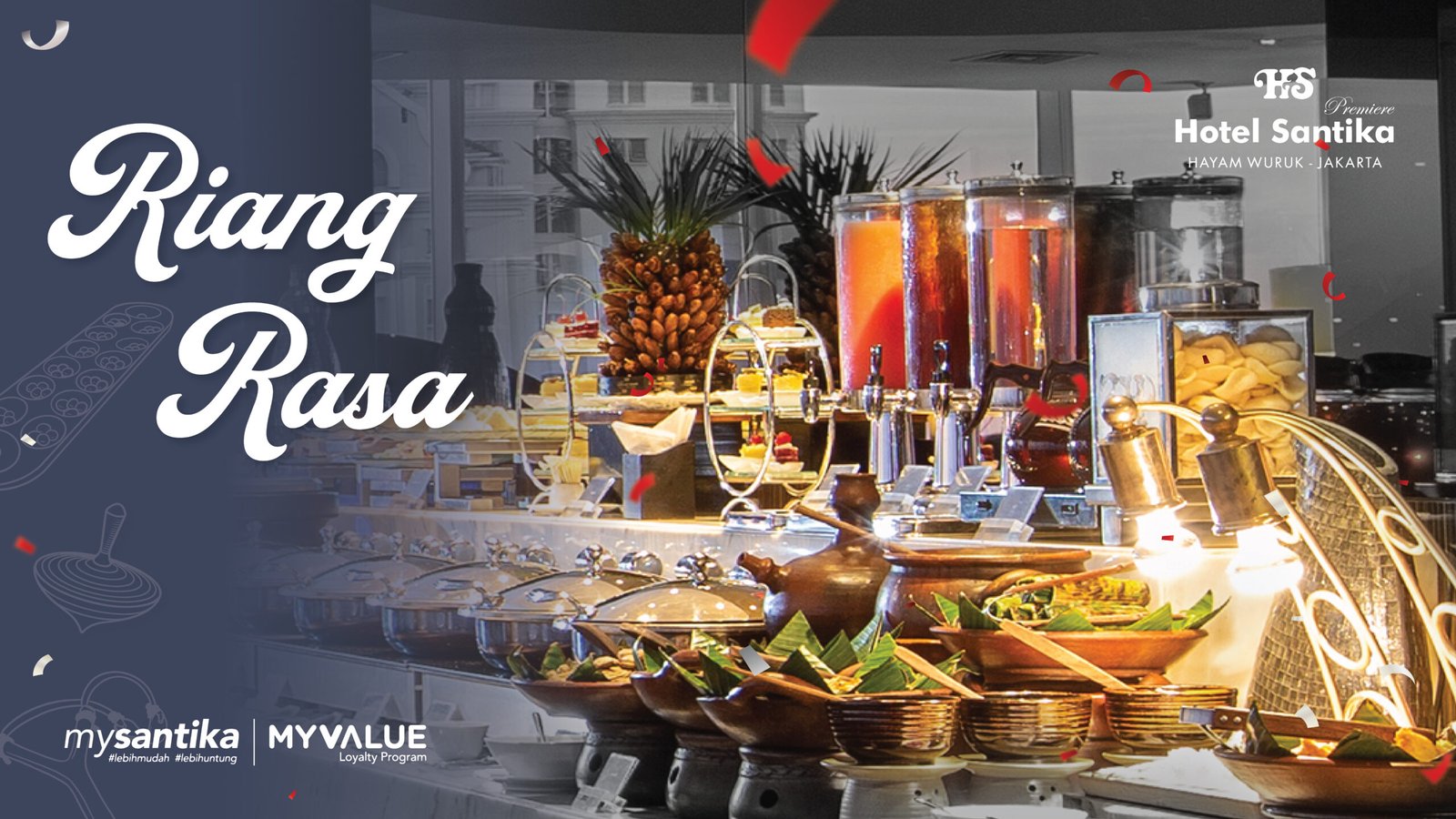 Hotel Santika Premiere Hayam Wuruk Jakarta Hadirkan "Riang Rasa", Nostalgia Kuliner dan Permainan Era 90-an