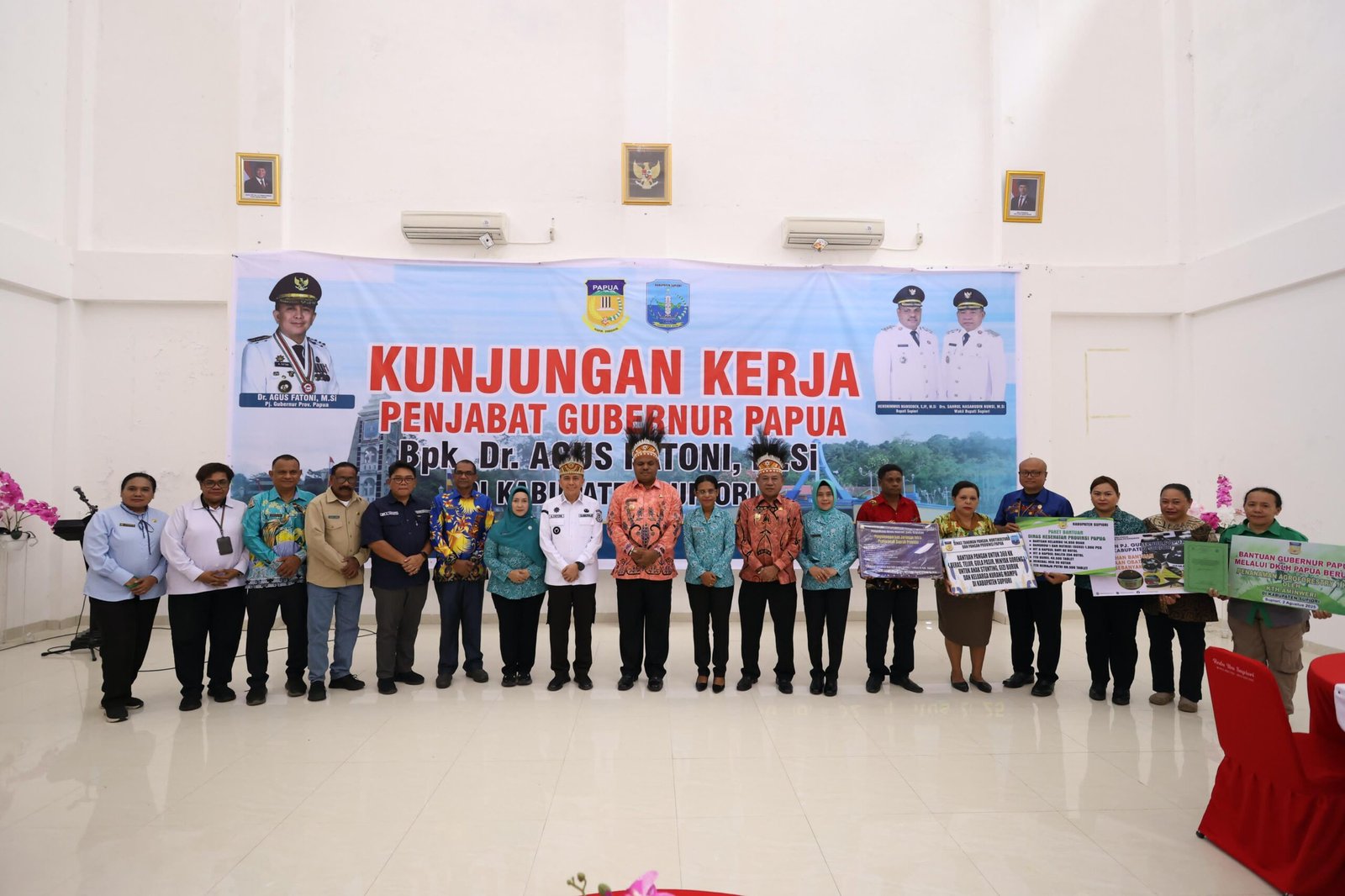 Pj Gubernur Fatoni Ajak Warga Supiori Jaga Kondusifitas Jelang PSU Papua 6 Agustus