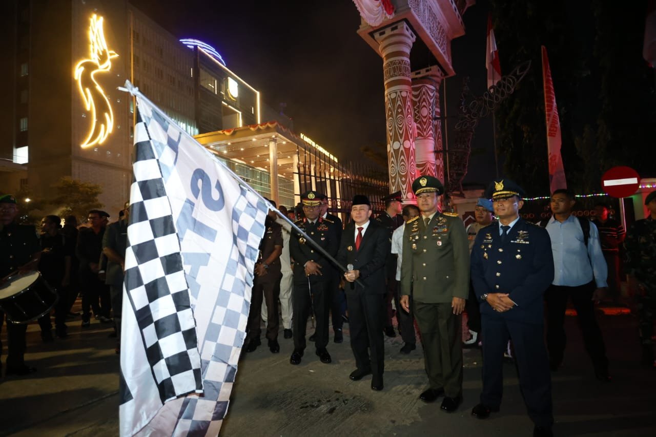 Rangkaian HUT RI ke-80 di Papua Dimulai dengan Upacara Taptu dan Pawai Obor