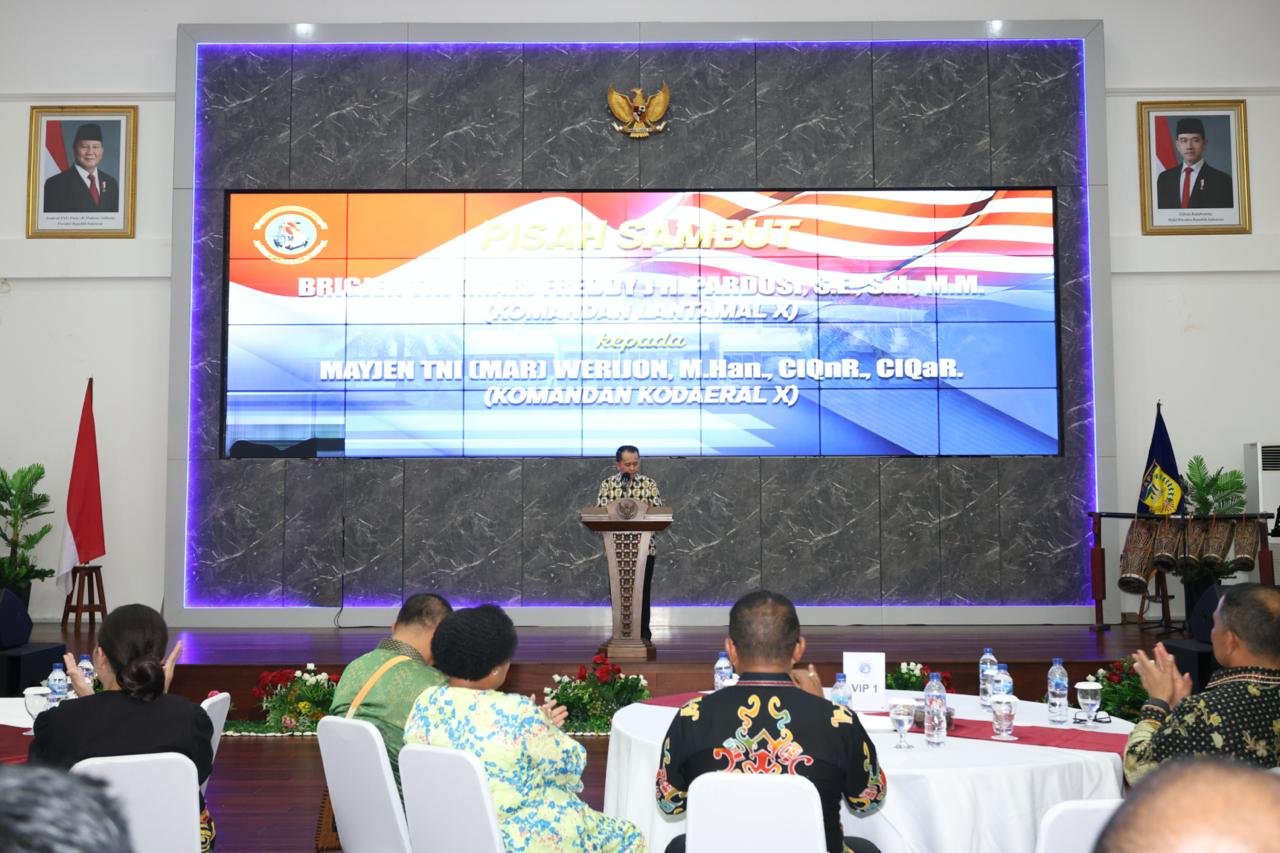 Hadiri Pisah Sambut Lantamal X Jayapura, Pj Gubernur Fatoni Ajak Jaga Persatuan Papua