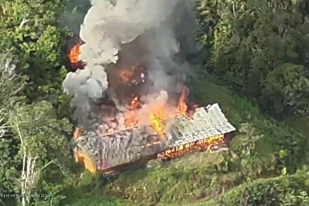 KKK Bakar Bangunan SMP Negeri Kiwirok, TNI-Polri Bergerak Cepat