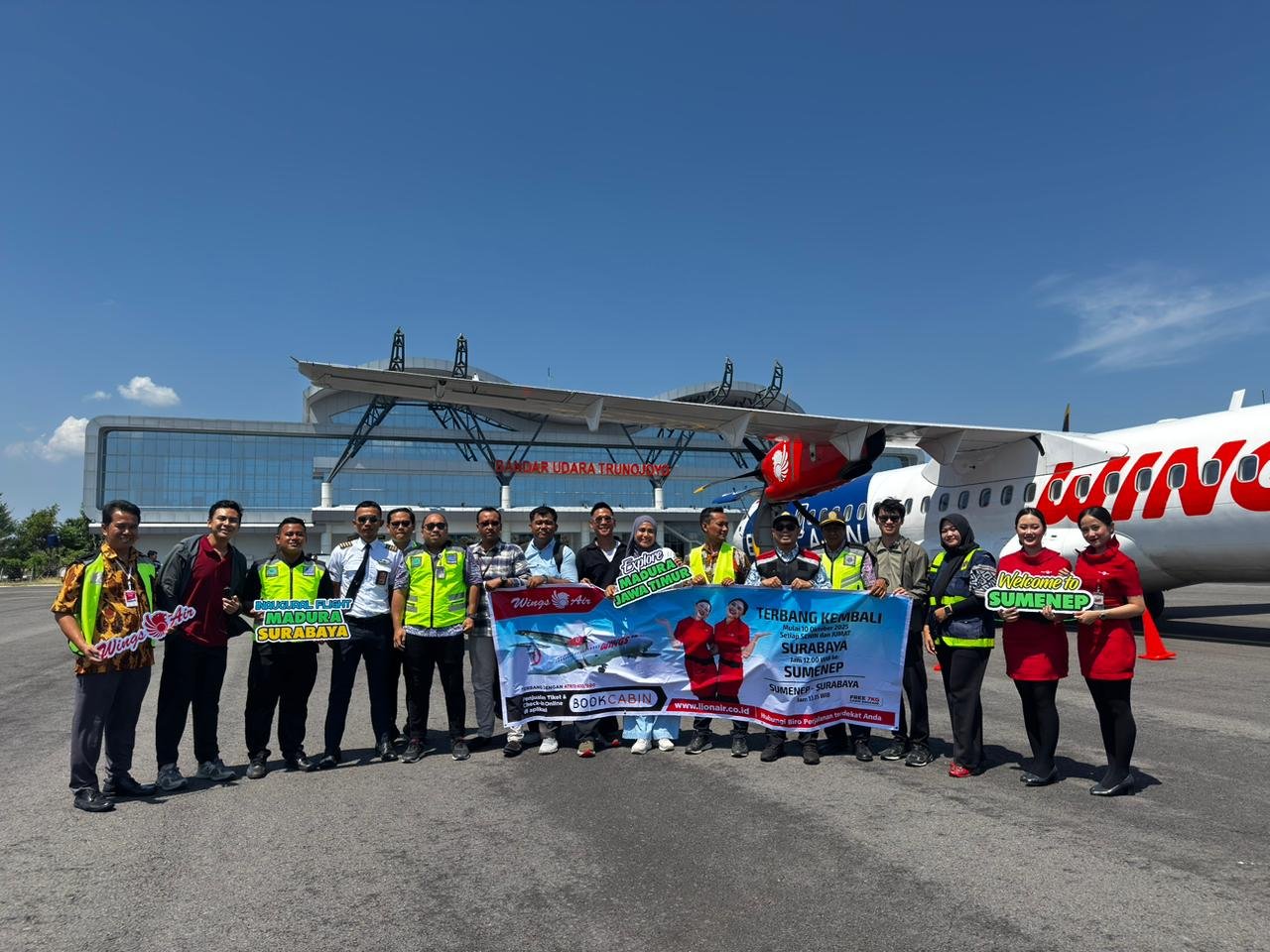 Rute Surabaya–Sumenep Aktif Lagi, Wings Air Dorong Konektivitas Udara Madura