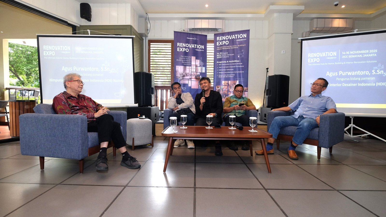 Konferensi pers Renovation Expo Indonesia 2025 by Megabuild di Jakarta, Selasa (11/11/2025)