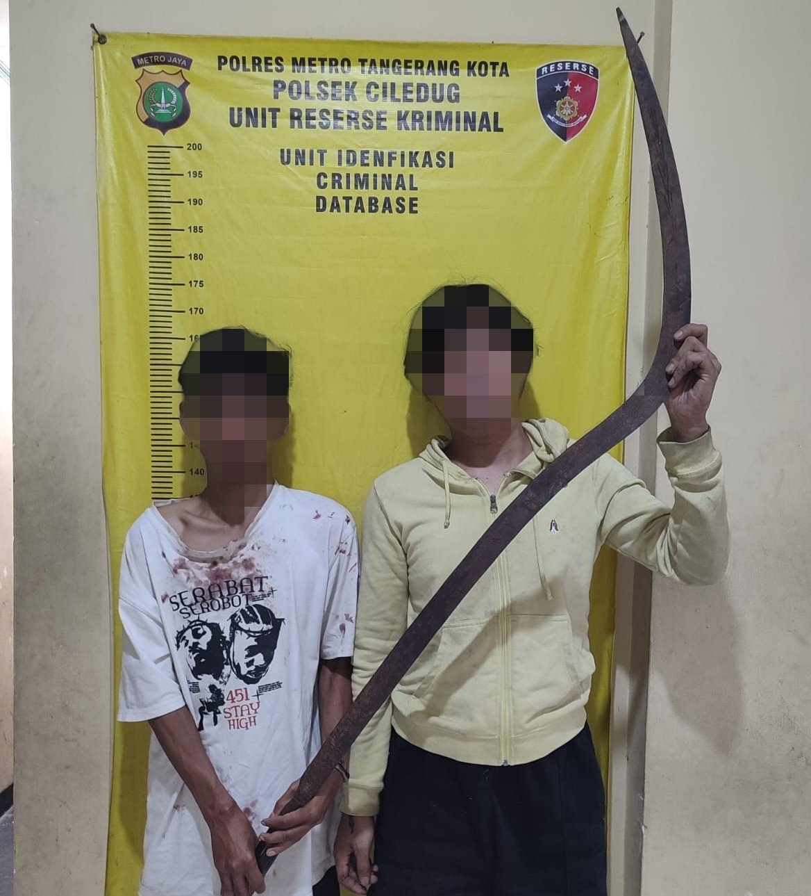 Tawuran Berhasil Dicegah, Polsek Ciledug Amankan 5 Pemuda Bawa Senjata Tajam