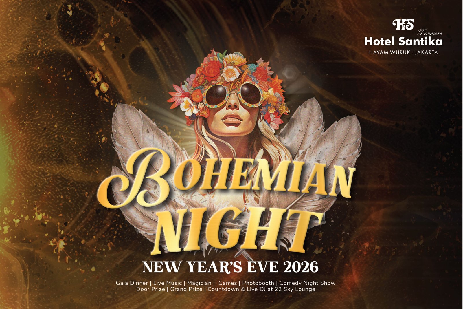Hotel Santika Premiere Hayam Wuruk Jakarta Hadirkan Bohemian Night, Tutup Tahun 2025 dengan Meriah