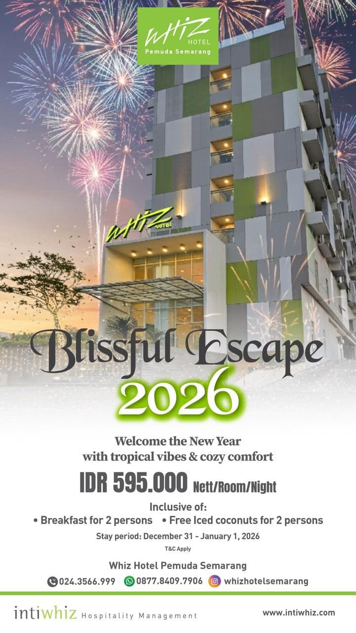 Whiz Hotel Pemuda Semarang Tawarkan Paket Natal dan Tahun Baru yang Cozy