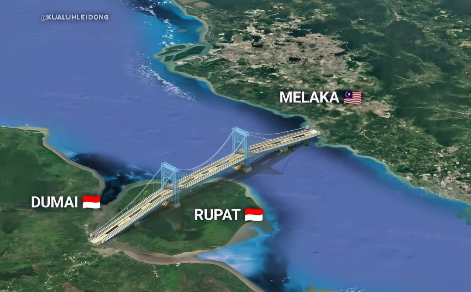 Proyek Jembatan Malaka–Dumai, Malaysia Alokasikan RM 500 Ribu untuk Kajian